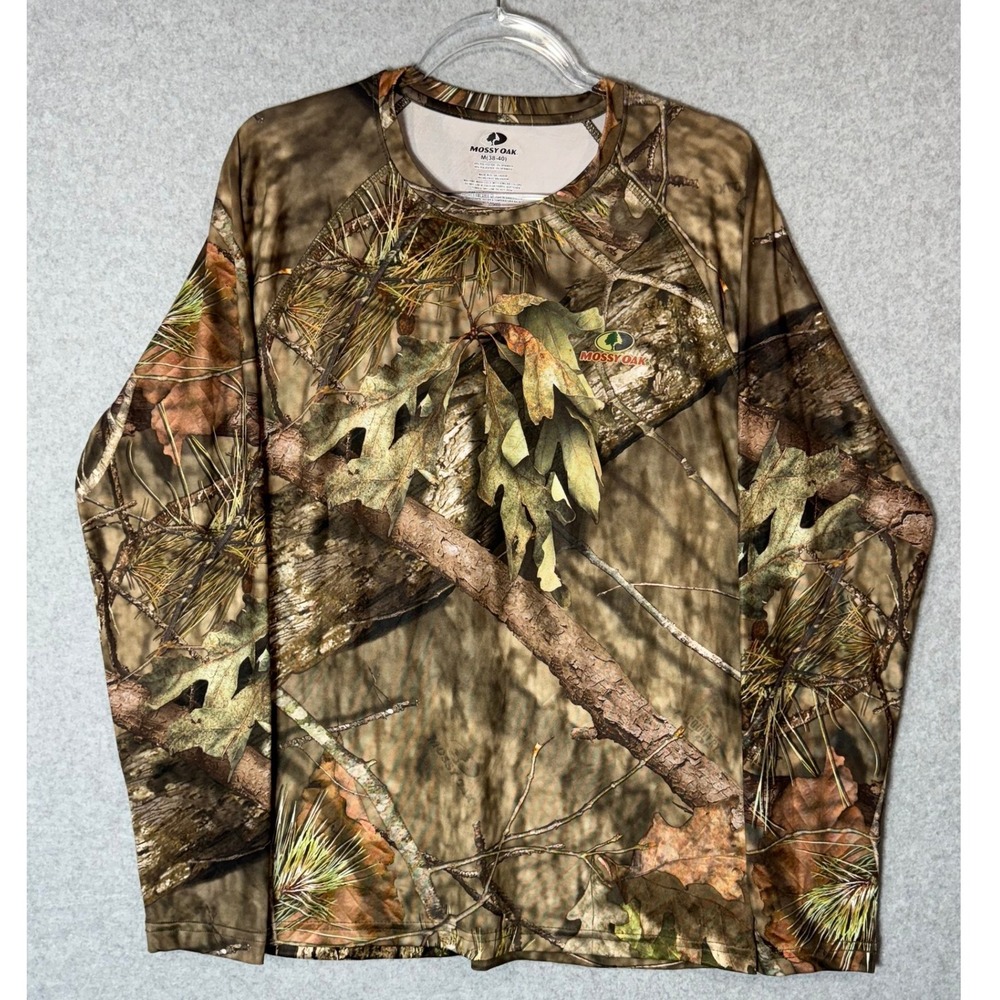 Mossy Oak Shirt Mens M Long Sleeve Hunting‎ No Fly Zone Camo Outdoor